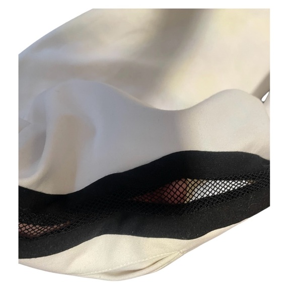 White and Black Joggers with Contrasting Stripe - Picture 8 of 9